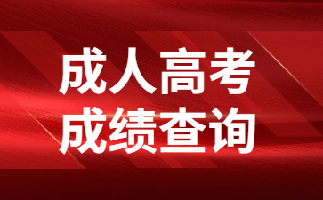 成人高考成績查詢